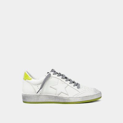Paz Lime Suede Low Top