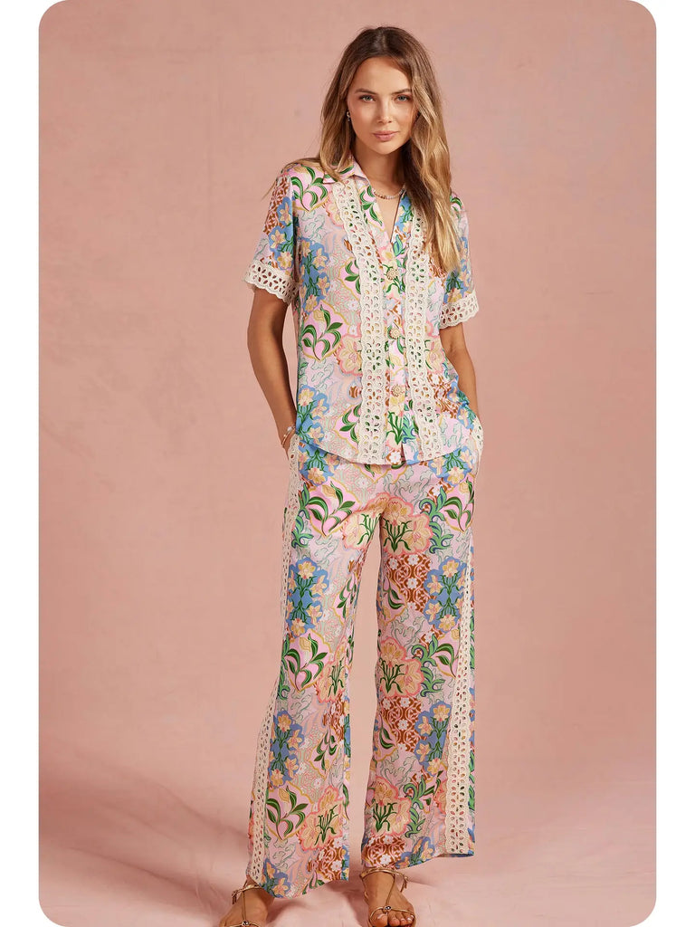 Garden Party Satin Shirt