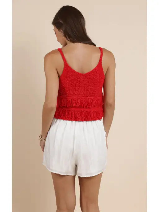 Lucie Fringe Sweater Tank