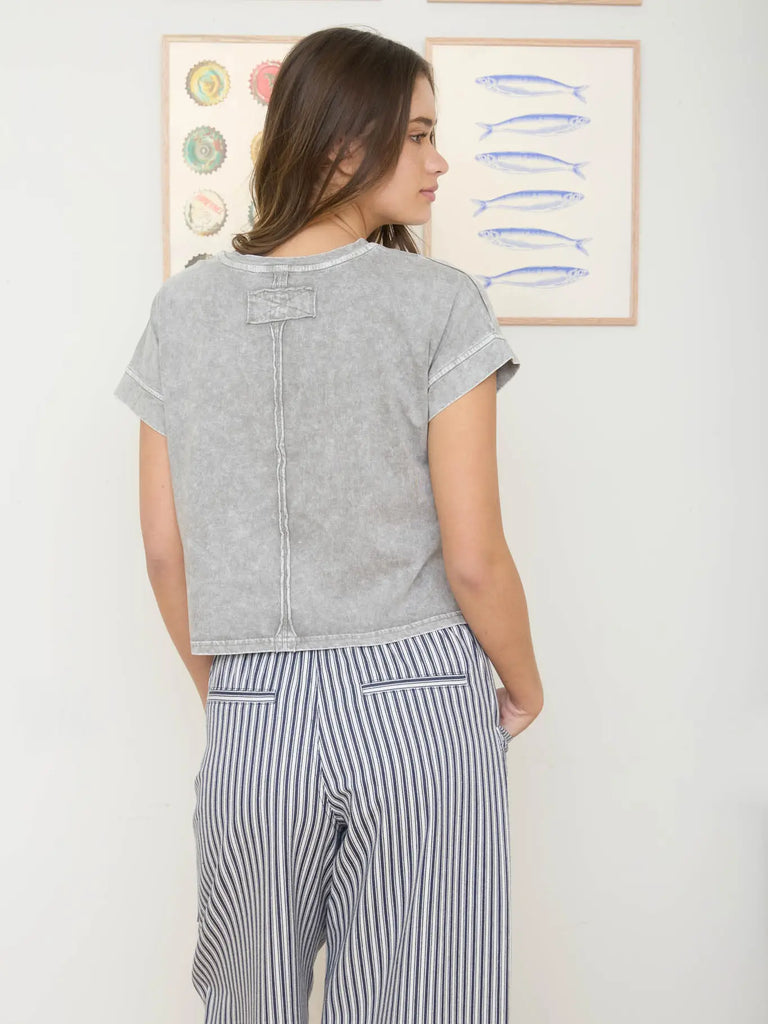Washed Boxy Knit Top
