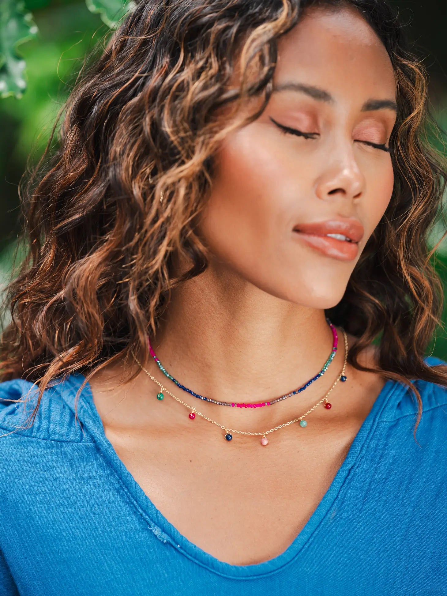 "I Create My Own Path and Walk It with Joy" Goddess Necklace