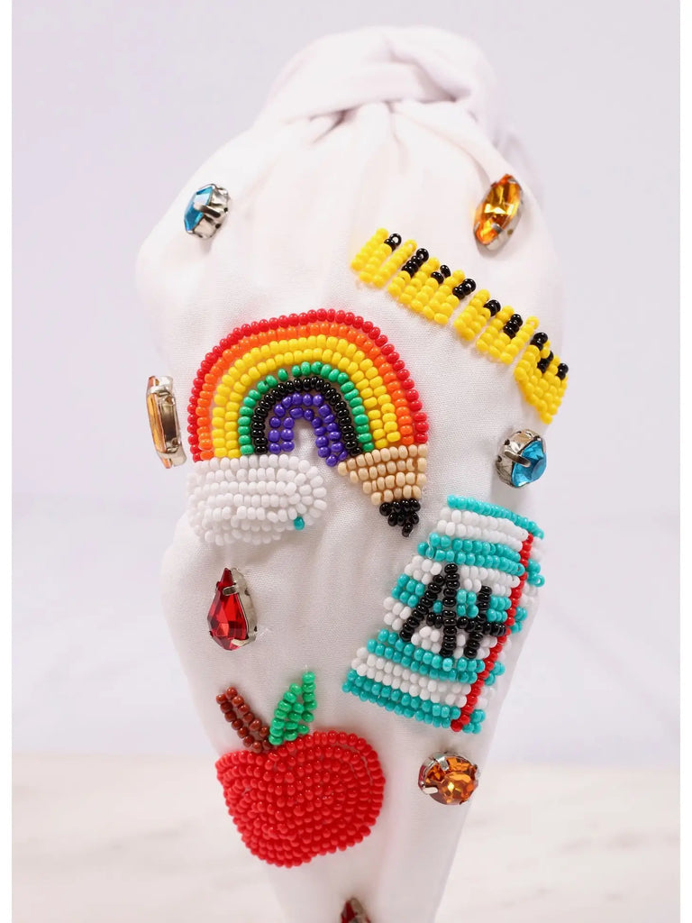 School Rules Headband White