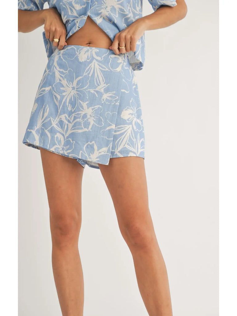 Open Air Wrap Front Skort