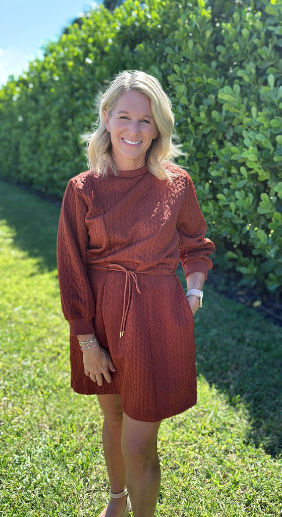 Cable Knit Mini Dress