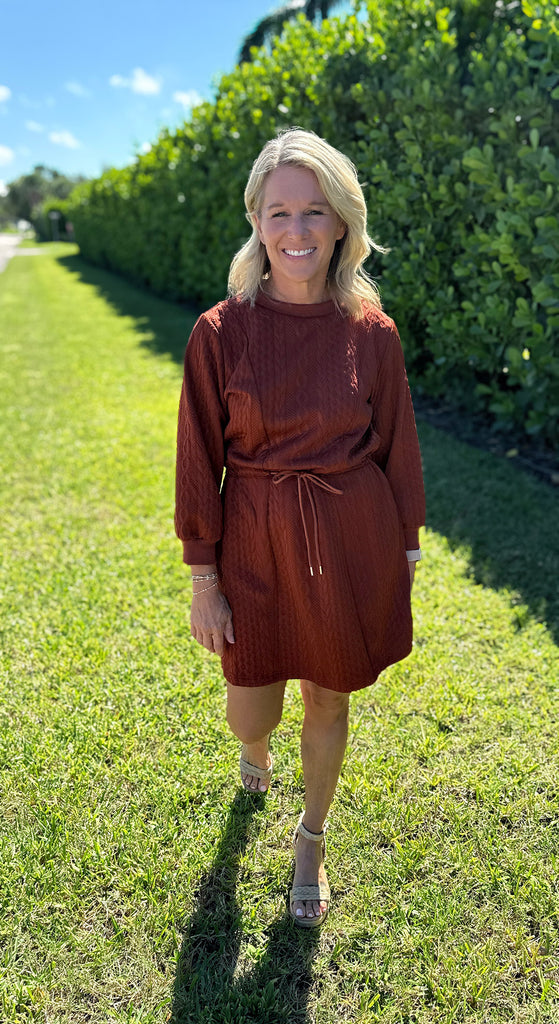 Cable Knit Mini Dress