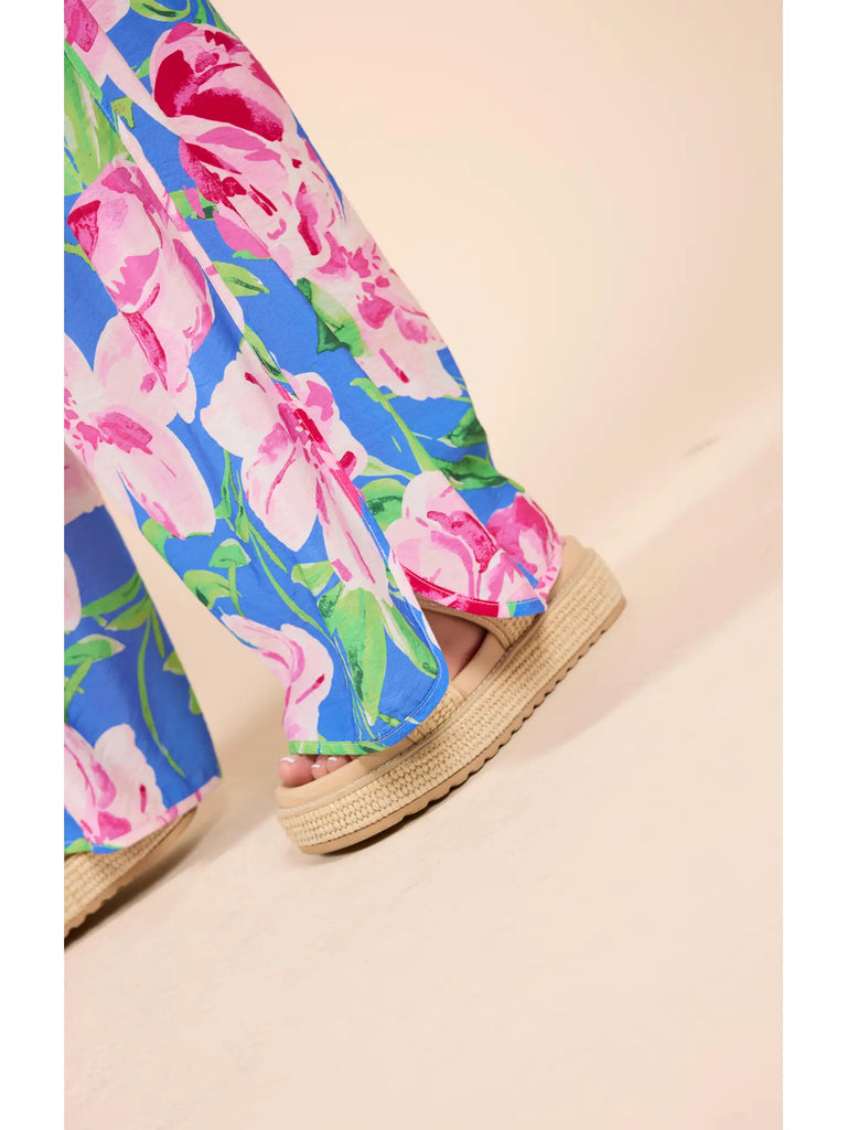 Technicolor Elastic Waist Pants