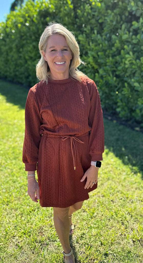 Cable Knit Mini Dress