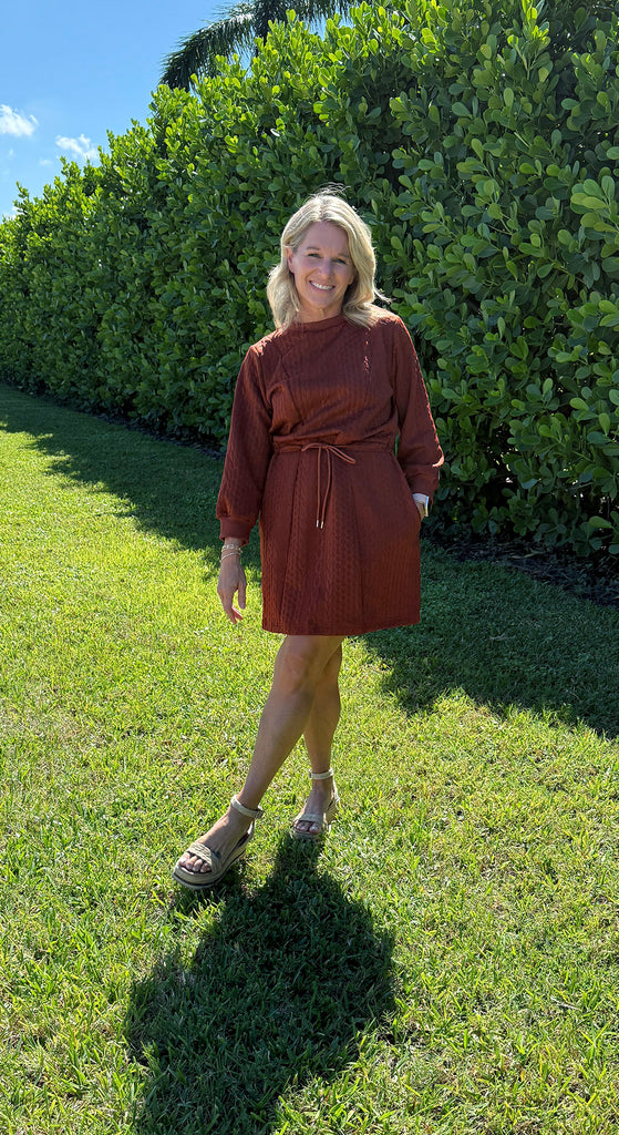 Cable Knit Mini Dress