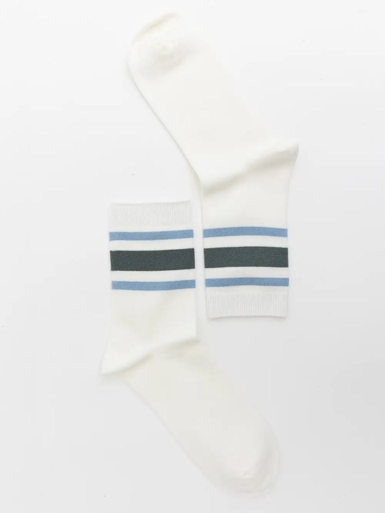 Retro Stripe Style Crew Socks
