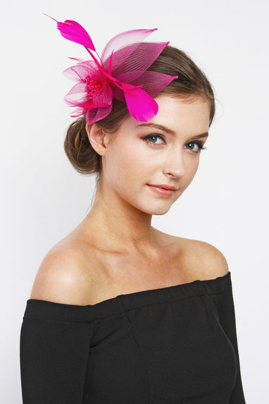 Floral Mesh Hair Fascinator