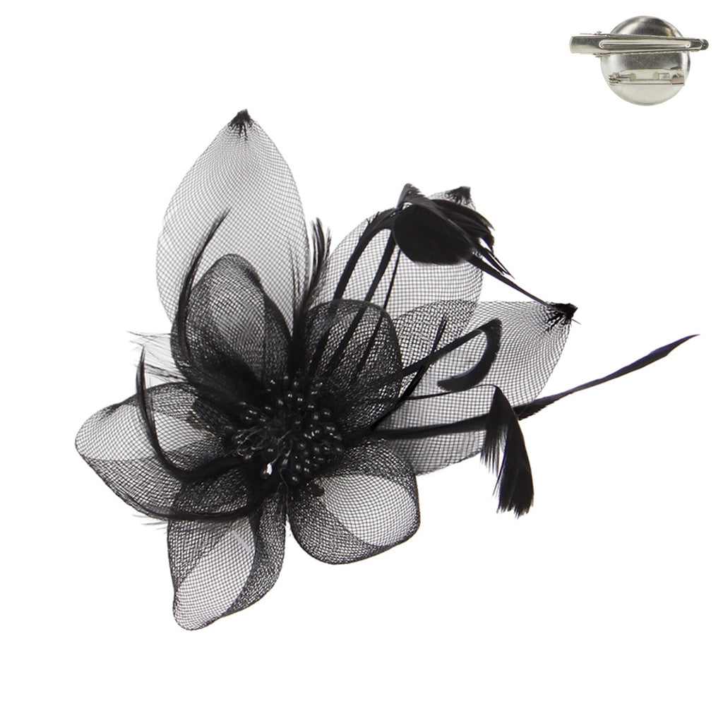 Floral Mesh Hair Fascinator