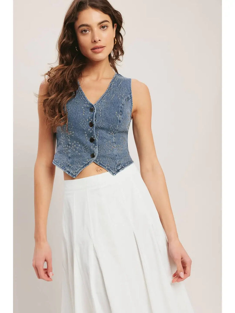 Howdy Denim Vest