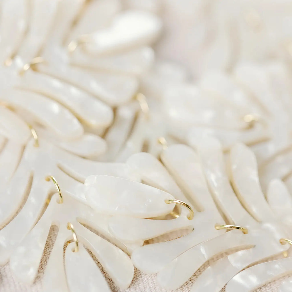 White Petite Palm Drops