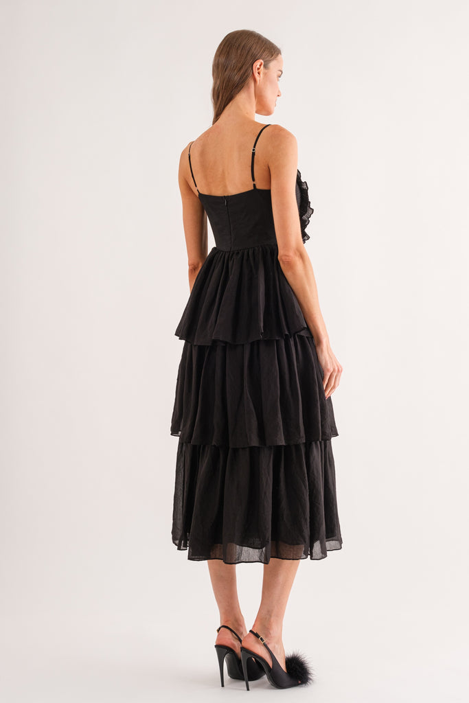 Yoona Black Bow Dress