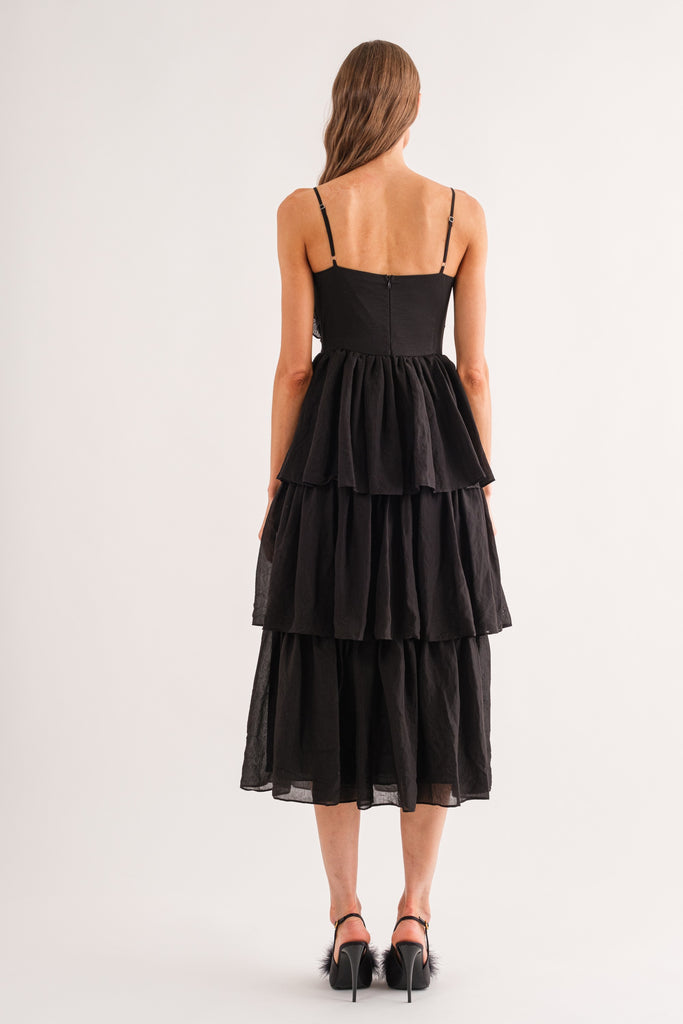 Yoona Black Bow Dress