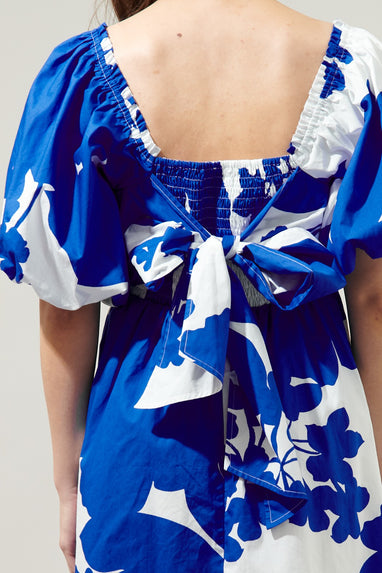 Yardley Floral Marion Puff Sleeve Mini Dress