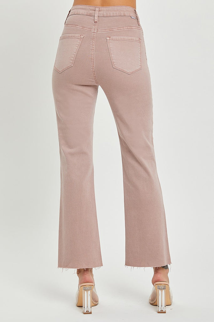 Risen Tummy Control Mauve Jeans