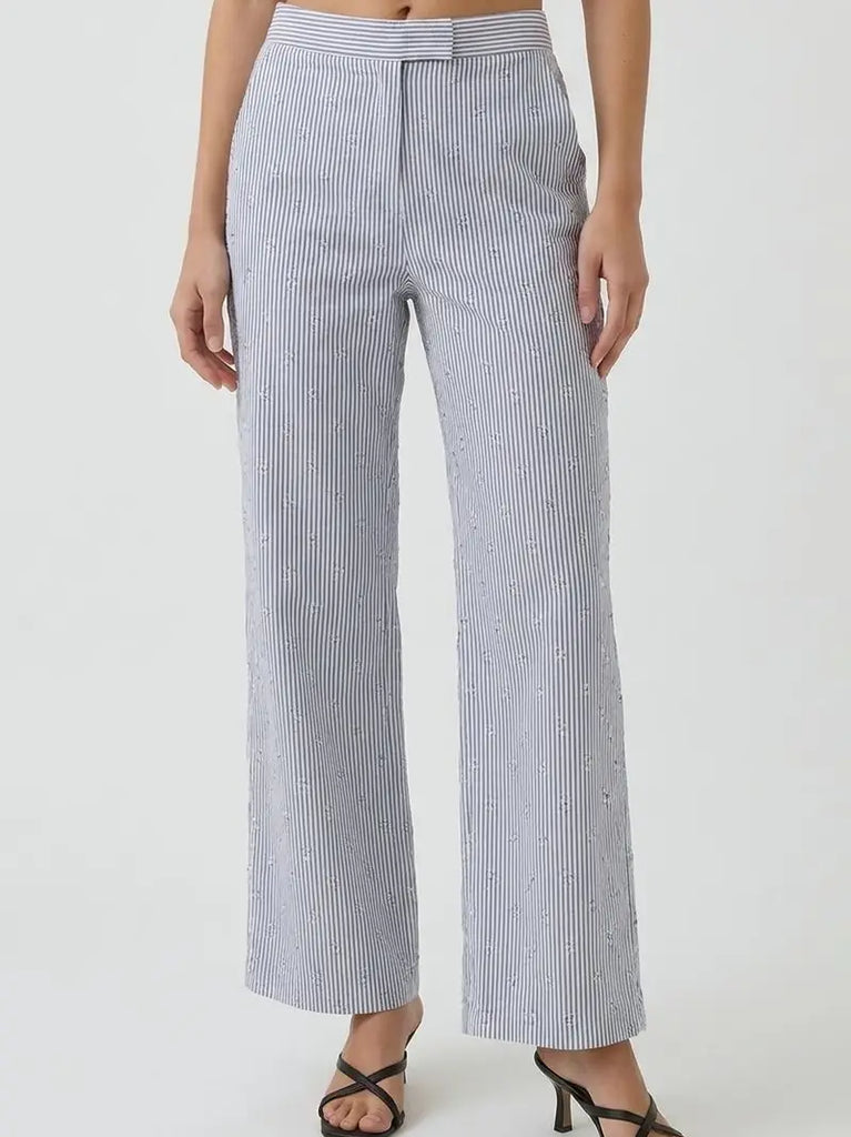 Textured Linen Pants