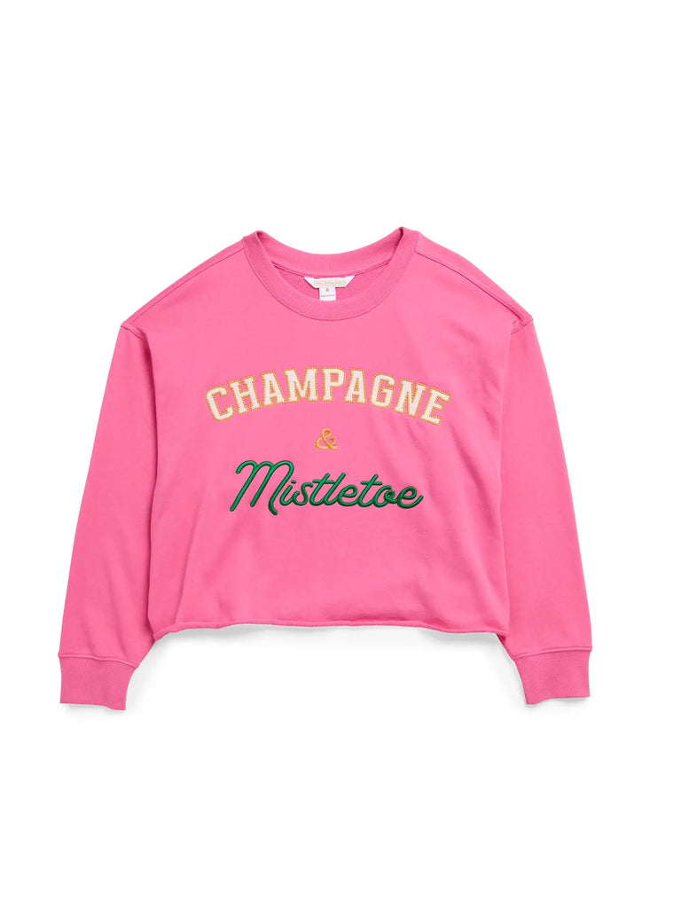 Champagne & Mistletoe Lounge Sweatshirt