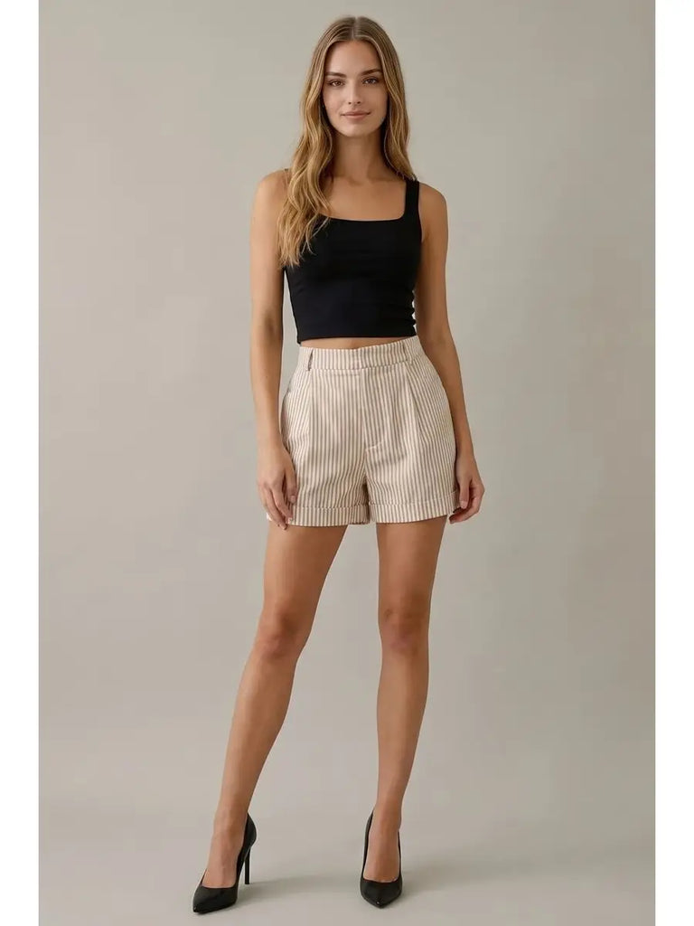Casual Striped Shorts