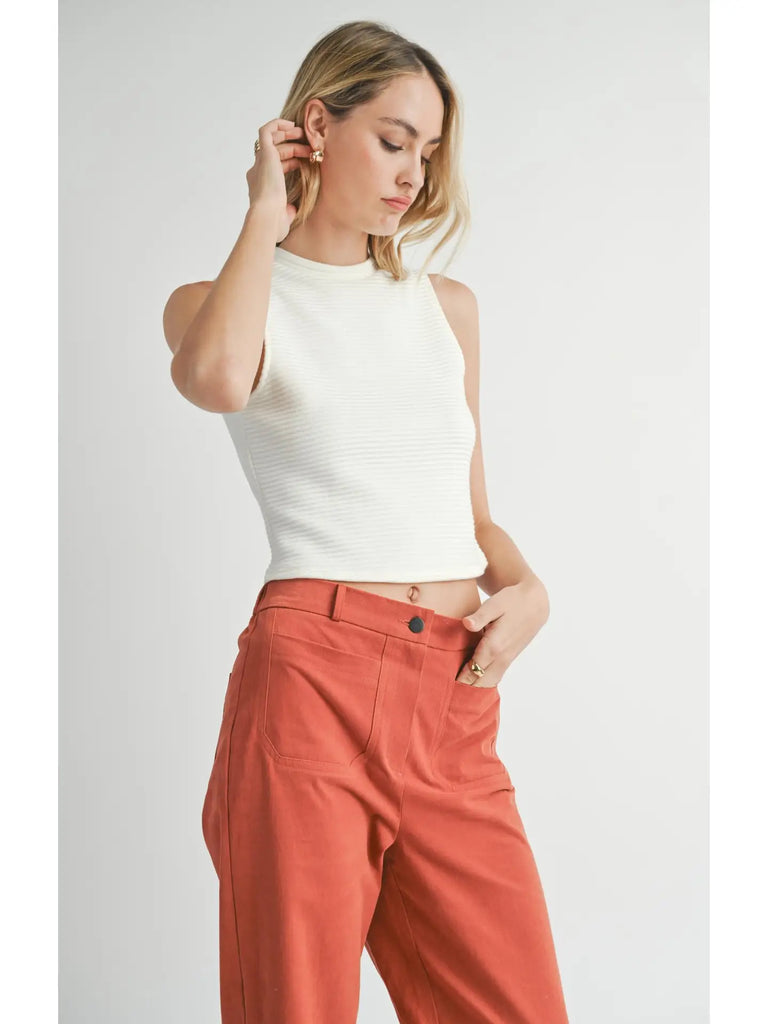 On A Stroll Cropped Tank Top