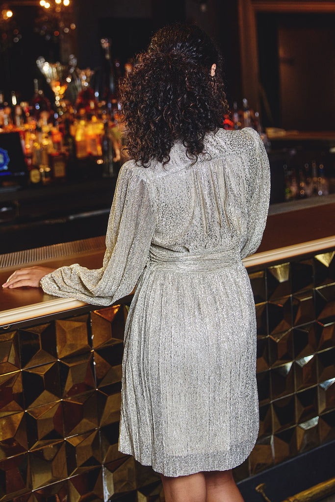 Everglow Ruched Empire Mini Dress