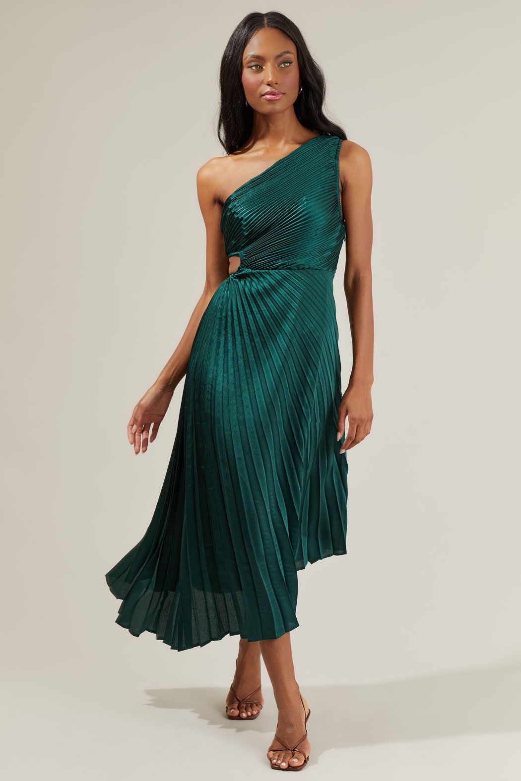 Marigold Aurora Pleated Maxi Dress Marigold Aurora Pleated Maxi Dress