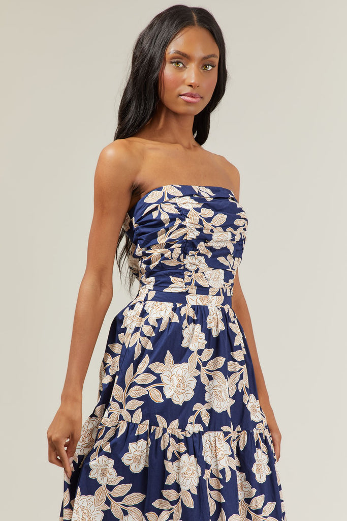 Lilo Night Tropics Pleated Tube Top