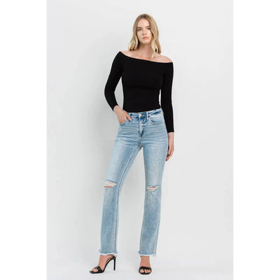 Pamper High Rise Straight Jeans