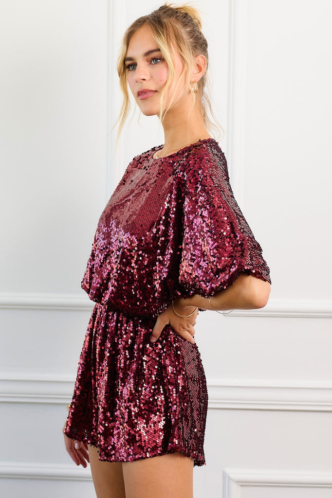 Robin Sequin Romper