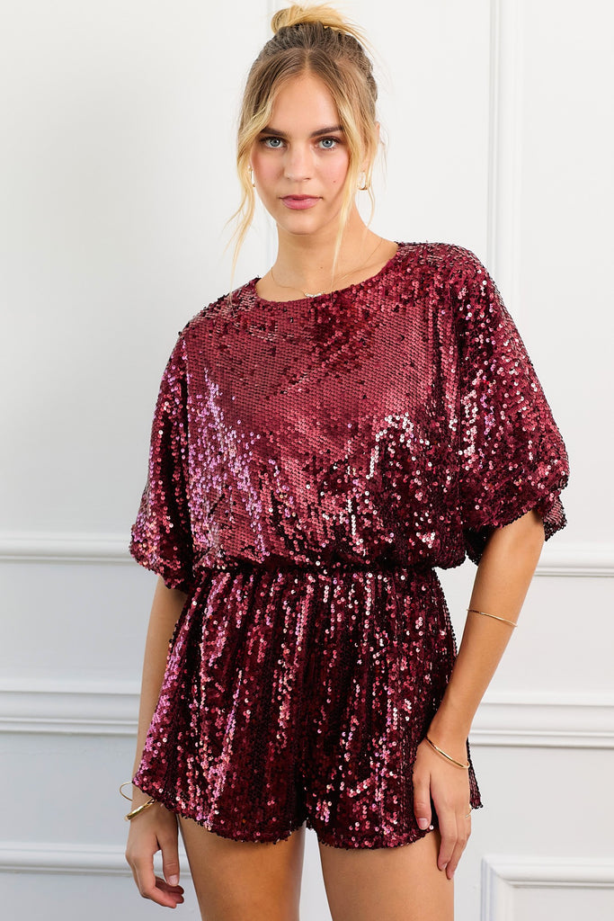 Robin Sequin Romper