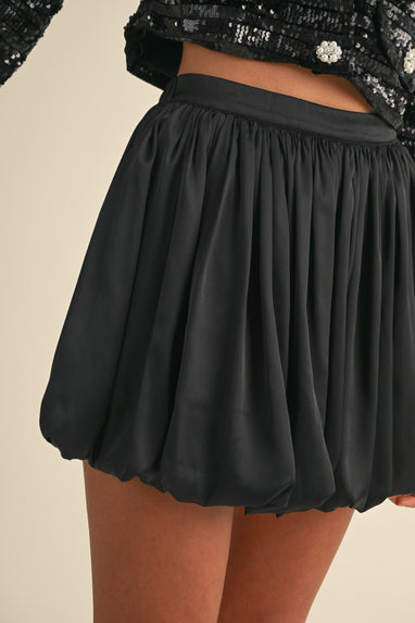 Satin Bubble Skirt