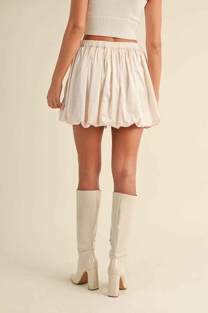Satin Bubble Skirt