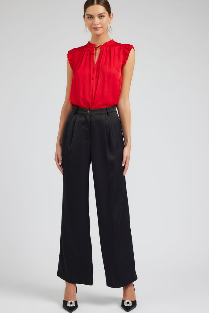 Silky Pintucked Trouser