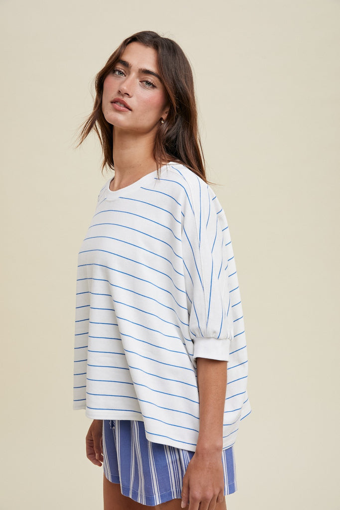Hannah Striped Dolman Top