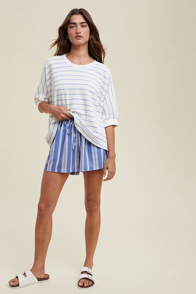 Hannah Striped Dolman Top