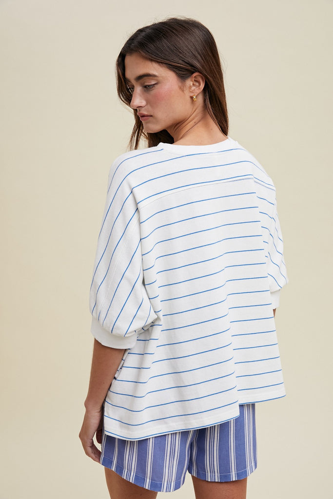 Hannah Striped Dolman Top