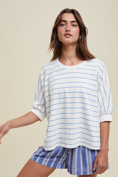 Hannah Striped Dolman Top