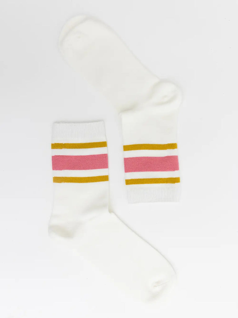 Retro Stripe Style Crew Socks