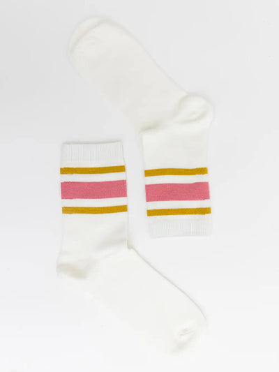 Retro Stripe Style Crew Socks