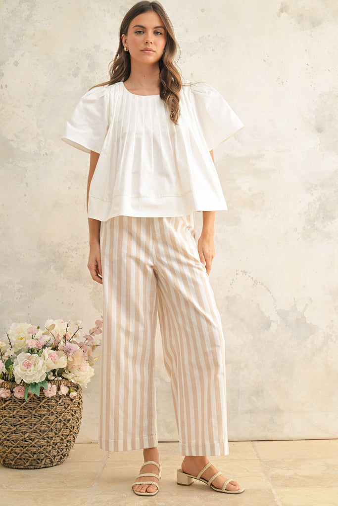 Linen Striped Trousers