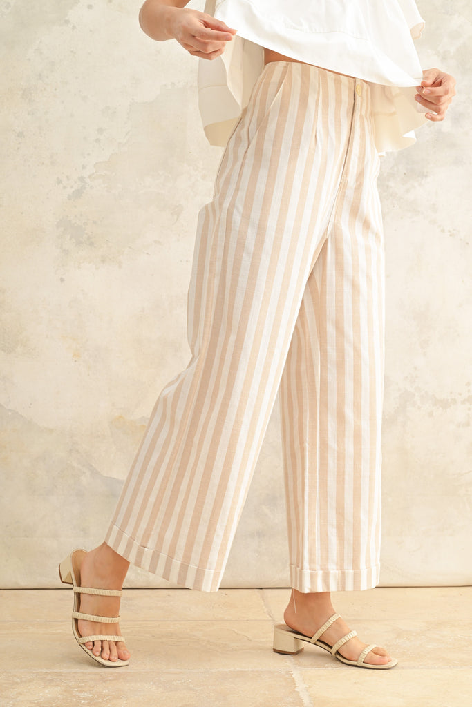Linen Striped Trousers