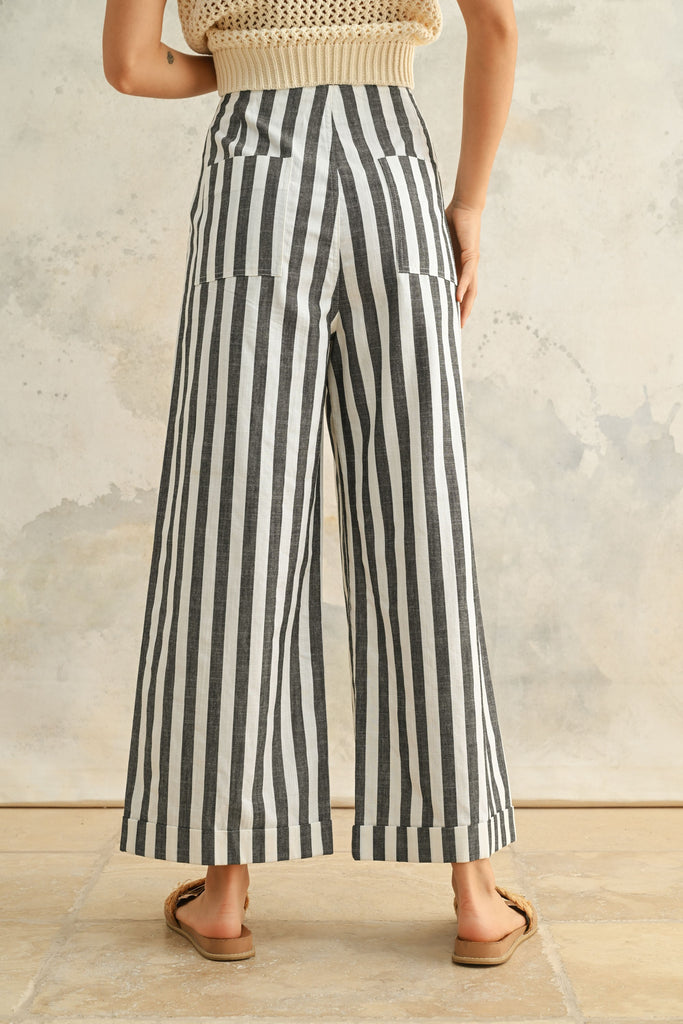 Linen Striped Trousers