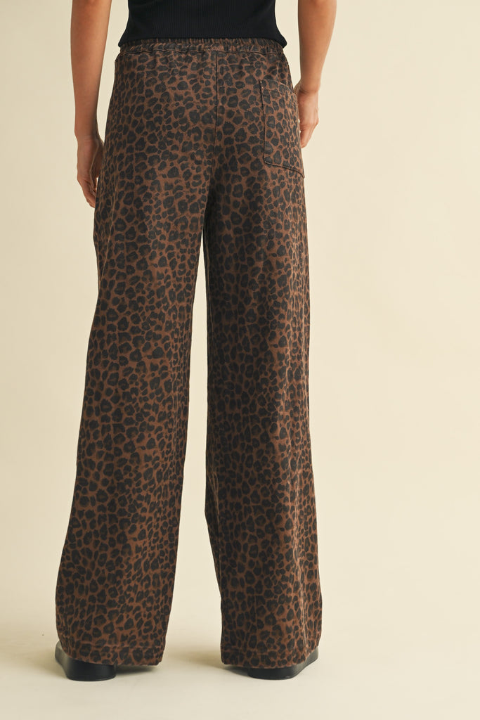 Leopard Track Pants