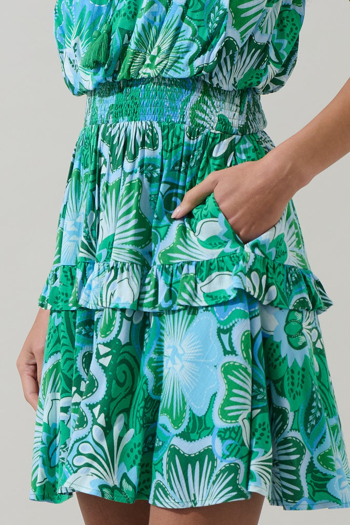 Tanti Floral Salta Ruffle Mini Dress