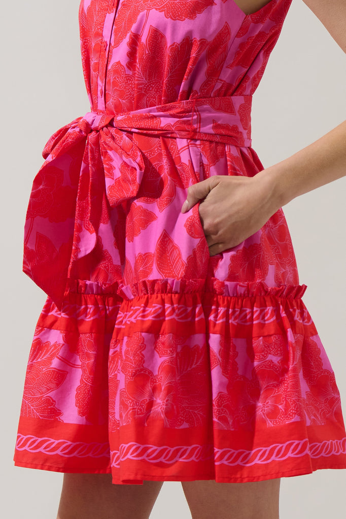 Rency Floral Zady Sleeveless Mini Dress