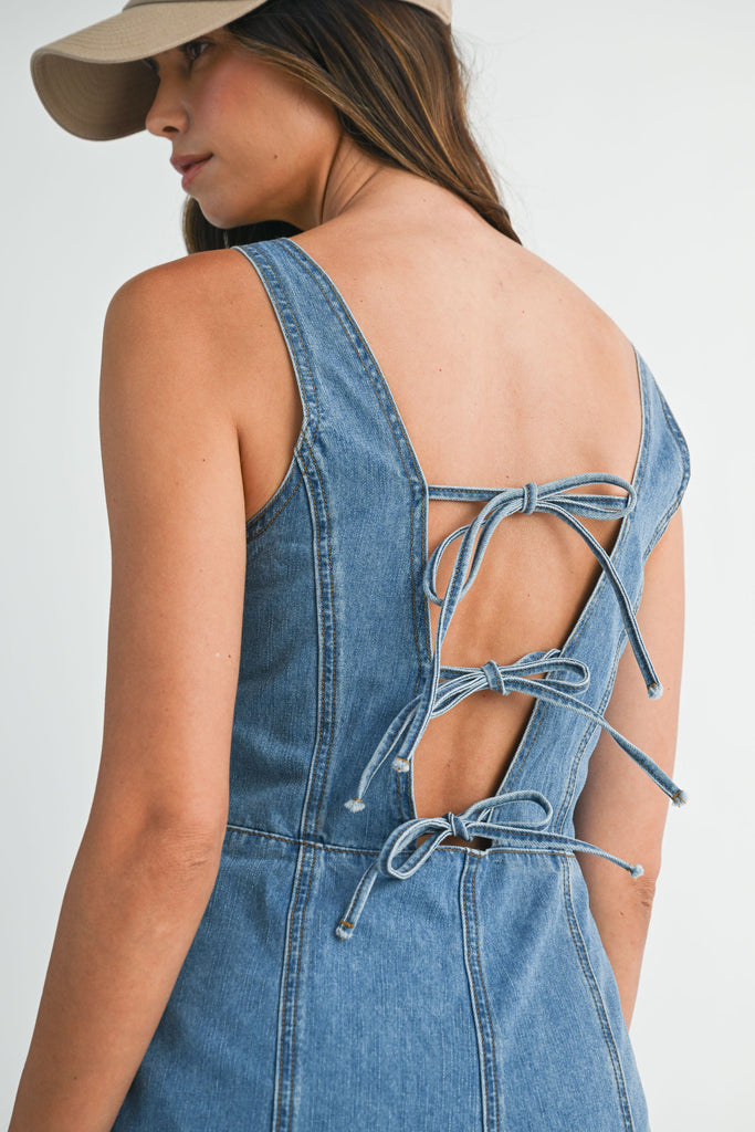 Delta Dawn Denim Romper