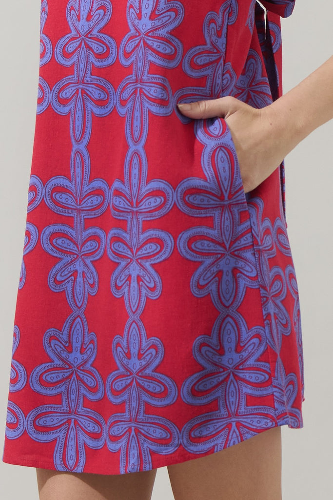 Rory Floral Amory Halter Mini Dress