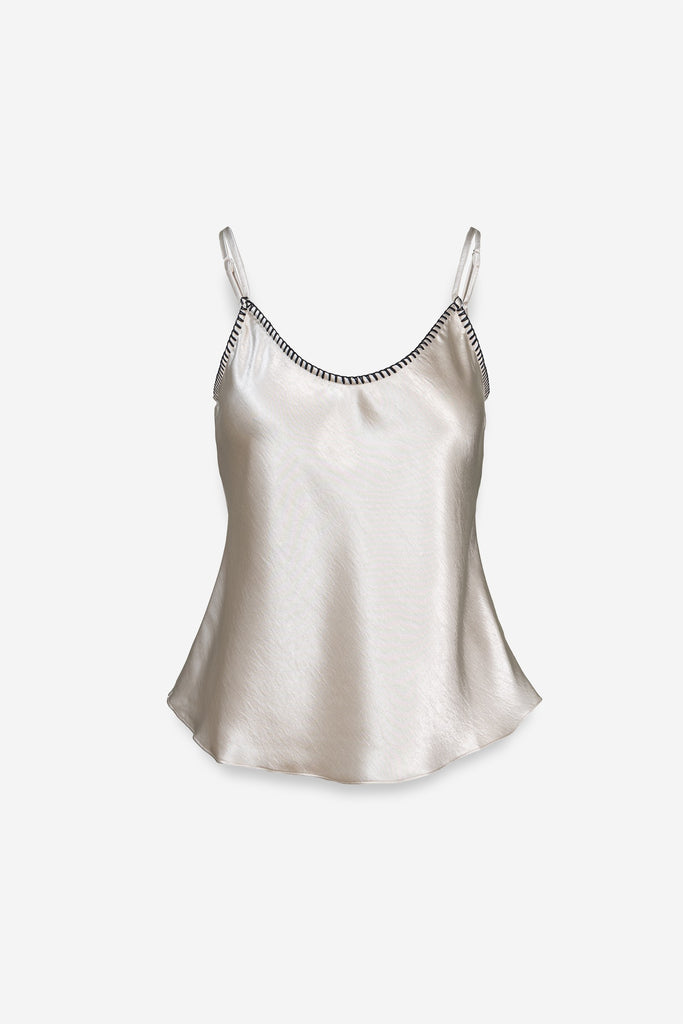 Whipstitch Satin Camisole