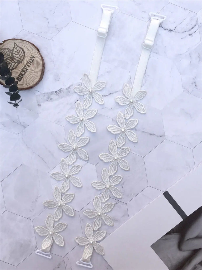 Flower Pearl Bra Strap Replacement